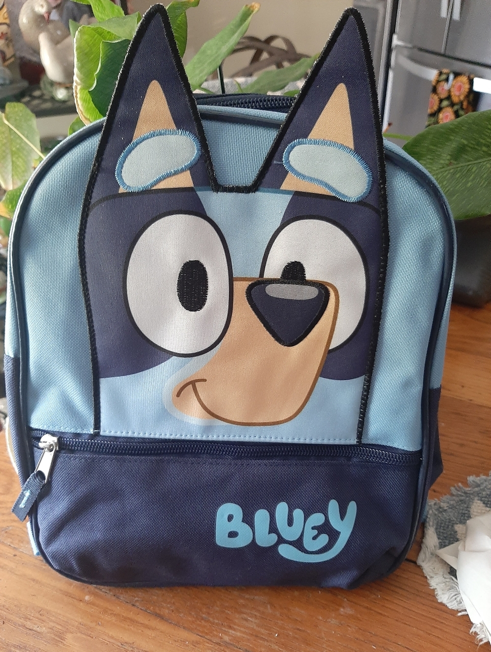Bluey Character Kids Backpack - Light Blue & Navy NWOT